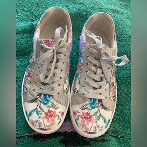 Johnny Was Multicolor Floral Sneakers